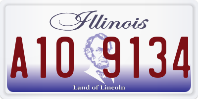 IL license plate A109134