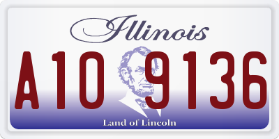 IL license plate A109136