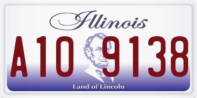 IL license plate A109138