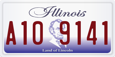 IL license plate A109141