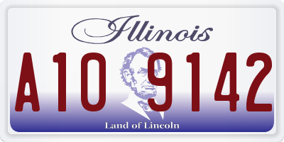 IL license plate A109142