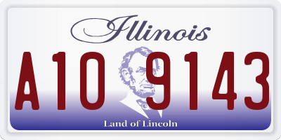 IL license plate A109143