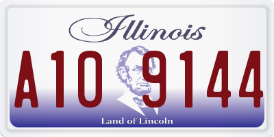 IL license plate A109144