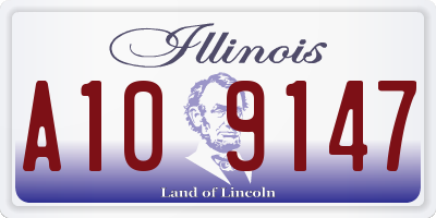 IL license plate A109147