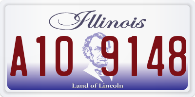 IL license plate A109148