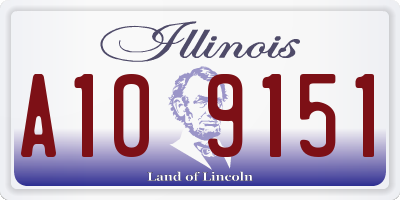 IL license plate A109151