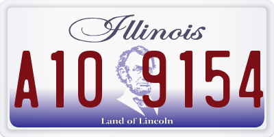 IL license plate A109154