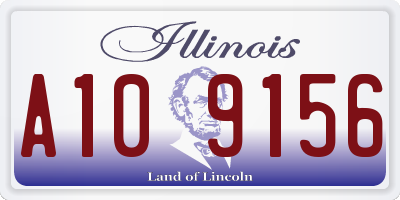 IL license plate A109156