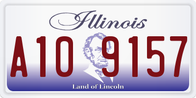 IL license plate A109157