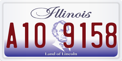 IL license plate A109158