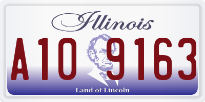 IL license plate A109163