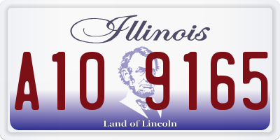 IL license plate A109165