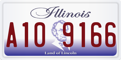 IL license plate A109166