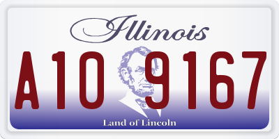IL license plate A109167