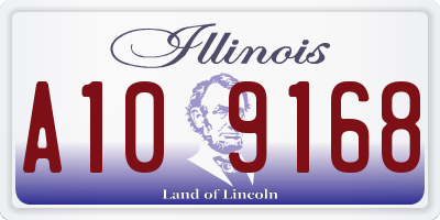 IL license plate A109168
