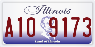 IL license plate A109173