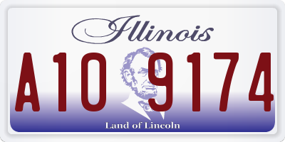 IL license plate A109174