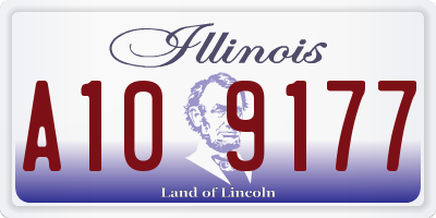 IL license plate A109177