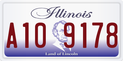 IL license plate A109178