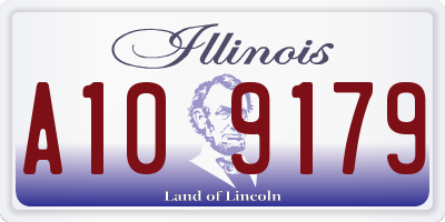 IL license plate A109179