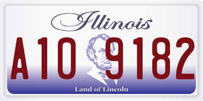 IL license plate A109182