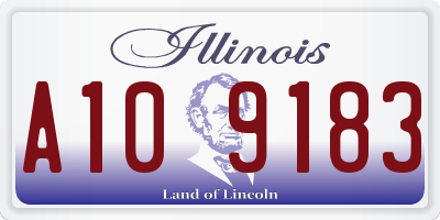 IL license plate A109183