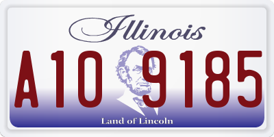IL license plate A109185