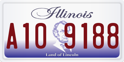 IL license plate A109188