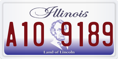 IL license plate A109189