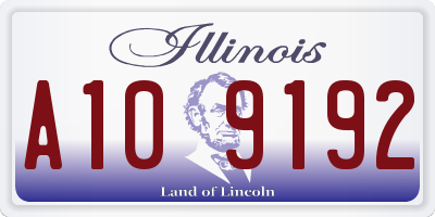 IL license plate A109192