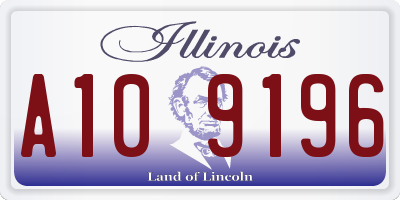 IL license plate A109196