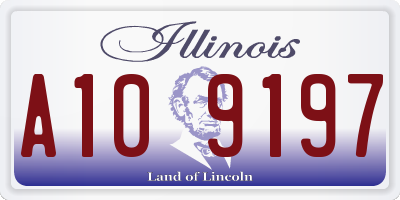 IL license plate A109197