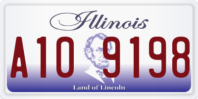 IL license plate A109198