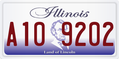 IL license plate A109202