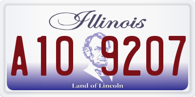 IL license plate A109207
