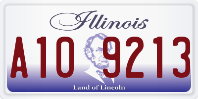 IL license plate A109213