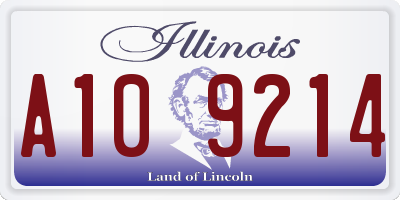 IL license plate A109214