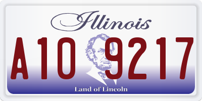 IL license plate A109217