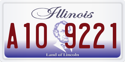 IL license plate A109221
