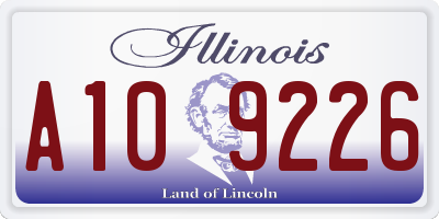 IL license plate A109226