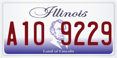 IL license plate A109229
