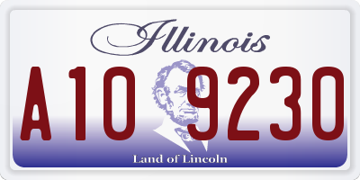 IL license plate A109230
