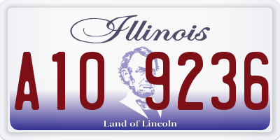 IL license plate A109236