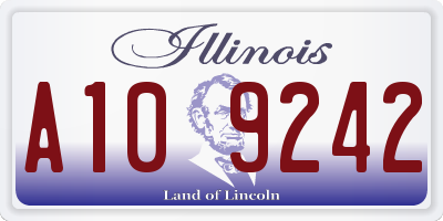 IL license plate A109242