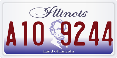 IL license plate A109244