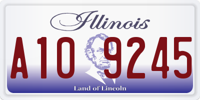IL license plate A109245