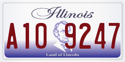 IL license plate A109247