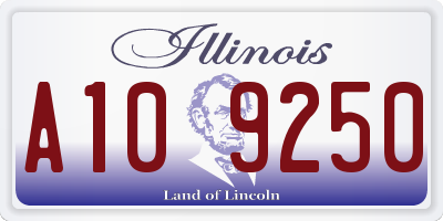 IL license plate A109250