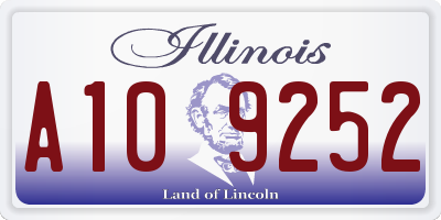 IL license plate A109252