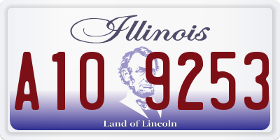 IL license plate A109253